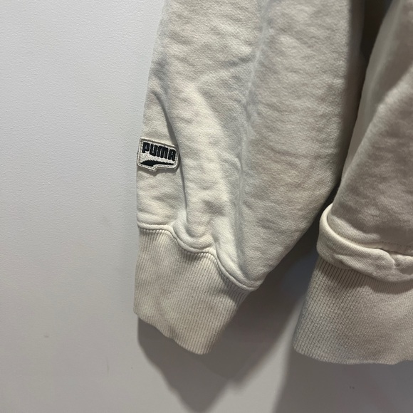 PUMA Men's Unisex Off-White Hoodie with Multicolor Logo size Medium - Picture 9 of 10